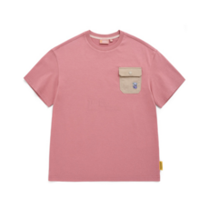 K232UTS050 백그래픽 포켓 반팔티 DUSTY ROSE COB400 DCF244