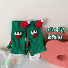蛙巢 聖誕磁吸襪, 綠色, 1個