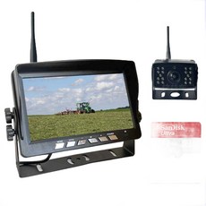 대형차 후방 카메라 설치 트럭 무선 무선후방카메라 방수, E. 9인치 무선 2개 카메라 P24