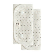 아기띠 커버 침받이 에르고 호환 힙시트 침패드 카시트 안전벨트 커버, 미니도트 침받이, 1개