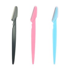 여성용 다목적 눈썹 면도기 각질 제거 더마플래닝 도구 정밀 커버가 있는 얼굴 소형 메이크업 20, set 3pcs With shell