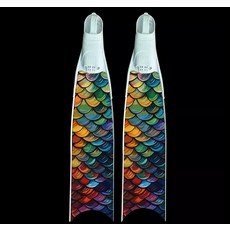 리더핀 롱핀 데코 튜닝 홀로그램 물고기 다이빙, 컬러풀 피쉬 스케일