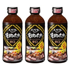 에바라 야키니쿠 타레 매운맛, 3개, 600g