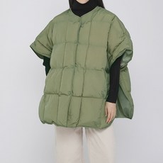 펀쇼벌키빅 패딩 빅사이즈여성의류 판초스타일