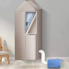 110V 전기 건조기 다기능 신발 공기 히터 따뜻한 침대 의류 바람, 영국, Blue Cloth cover