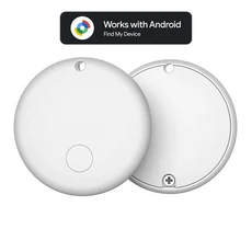 안드로이드 폰용 업그레이드된 블루투스 트래커 태그 Google 내 장치 찾기와 호환 수하물 열쇠 배낭용 품목, 01 빠른, 03 White round