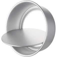 일본 직배송 케이크 몰드 바닥 분리형 데코레이션 베이킹 알루미늄 재질 세척 용이 도구 합금 손으로 말아 마감한 가장자리 높이 12cm 두께 5cm 프