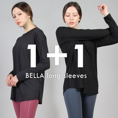 JOYHOLLY 1+1女款瑜珈服上衣長袖長T寬鬆版型皮拉提斯T恤運動服日常遮臀