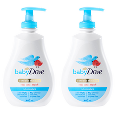 베이비도브 유아용 바디워시 리치모이스처 베이비향, 400ml, 2개