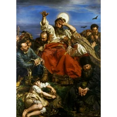 빈티지 Jan Matejko 슬픈 광대 클래식 역사적인 작품 컬렉션 포스터 캔버스 회화 벽 그림 홈 인테리어 장식, 02 90X130cm Unframed, 07 3, 한개옵션2