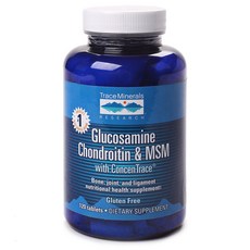 TRACE MINERALS RESEARCH 氨基葡萄糖軟骨素和 MSM 片劑, 120顆, 1罐