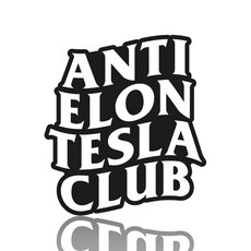 Anti Elon 테슬라 클럽 스티커 | 모델 3 Y X 사이버트럭 전기 자동차용 재미있는 자동차 스티커 | 방수 범퍼 스티커 튼튼한 비닐 데칼