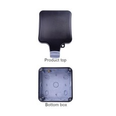 Coswall 내후성 방수 야외 전원 소켓 IP66 화이트 블랙 벽 16A EU 표준 콘센트 접지 AC 110 ~ 250V, Only Box, 220-250V