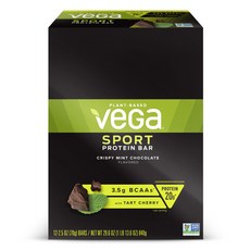 Vega 運動蛋白棒脆薄荷巧克力, 70g, 12入