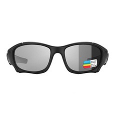 스타일호른 스포츠고글 미러 편광선글라스, C12_무광블랙／변색렌즈