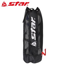 스타스포츠 볼3개입 볼백 운반용 클럽가방 옥스포드 메쉬 공가방, 1개, 블랙
