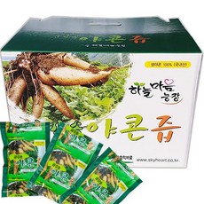 하늘마음 야콘즙 110ml (유기농인증 야콘100% 원액) 국내산 100포, 100개