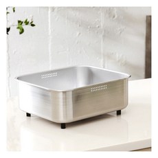 밧드야 304 올스텐 설거지통 사각 9L, 1개, 실버