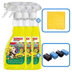 소낙스 칵핏 스프레이(실내 플라스틱 관리)-500ml 3개+타월&도어가드, 1개, 500ml