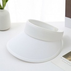 오늘 베이직 썬캡 여름 그늘 여성 창 모자 화이트 swg+92501fq