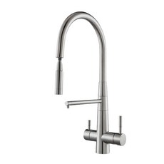 祈億生活 台製304不鏽鋼龍頭 - LF無鉛認證 CHI-LF425RO 廚房三用水龍頭 伸縮 RO淨水, 1個