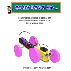 중학교 DC모터 조립키트 동력전달 뒤뚱뒤뚱 2족로봇만들기 과학키트 감수성