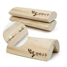 침실 침구 편백나무 경침 목침 휴대용 원목 베개 낮은, 상세페이지 참조