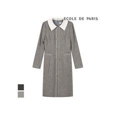 [에꼴드파리][에꼴드파리] 배색카라 디자인 원피스CB2YWOA001Z 963173