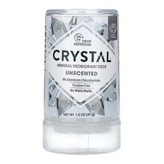 CRYSTAL 미네랄 데오드란트 스틱 무향 40g (1.5oz), 1개