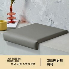 붙이는 계단 쿠션 L자형 매트 의자, 1개, 캣 가죽 더그