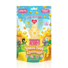 껌 Bubblegum Kids 버블검 아이스 체리 무설탕 양말 장식용 선물 홀리데이 캔디 파티 비건 땅콩 무첨가 저칼로리 사탕 대체품 1팩, 펀샤인 베어의 레모네이드