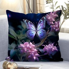 아름다운 꽃패턴 소파쿠션 양면 소파 쿠션 솜 포함 세탁가능 고탄력 트렌디 꽃스타일 수집가 추천 특별한 디자인 트렌디한 스타일, XKHD-10, 40 x 40CM (솜포함 양면쿠션)