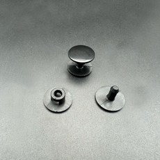 웨버몰 크록스 호환 자가수리 리벳단추 무지, 블랙 16mm, 1개
