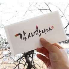 하우스픽 청첩장봉투 감사합니다 캘리 2매세트