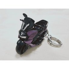 헬로엑스 오토바이 스쿠터 크루져 레플리카st 실사 피규어 키링 키홀더 열쇠고리, 1개, 3보라빅스쿠터