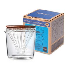 핸드 푸어 커피 필터 컵 공유 포트 보관 원추형 드립 종이, Color: 1. A, 1개