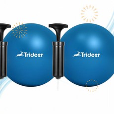Trideer 트라이디어 토닝볼 필라테스 볼 - 7-8인치 펌프 포함 요가 바 재활 위한 코어 JQ, 1개