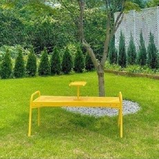 야외 벤치 의자 테라스 긴의자 공원 웨이팅 테이블 등받이, B. 라이트 그레이 120x40x54