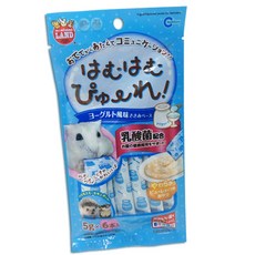 햄스터간식퓨레 마루칸 하무하무 퓨레 골든햄스터 기니피그 슈가글라이더 고슴도치 간식, 6개, 5g