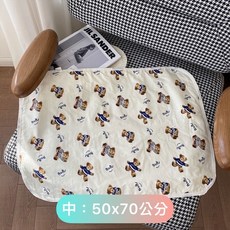加利寶貝 隔尿墊 生理墊, 中 小熊防水墊50*70 M, 1個