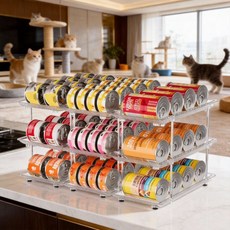 寵物罐頭收納架 多層可堆疊 自由組合 貓罐頭收納架, K1806寵物罐頭收納架【3*3】, 1個