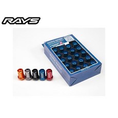 RAYS 19HEX L42mm 7075鋁合金鍛造輕量化防盜螺帽, 1個, 黑色,M12*1.5