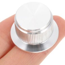 Sound Knob for Electric Guitar Tuner Pegs Aluminum Alloy Acoustic Tuning Machines Bass Volume Knobs, [02] Silver