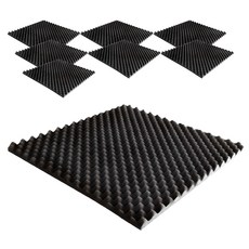 隔音泡棉 50*50*5cm, 8個, 黑色