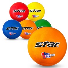 스타 피구공 4호 도지볼 소프트볼 체육수업 학교체육 운동공, 1개, 4호 초록