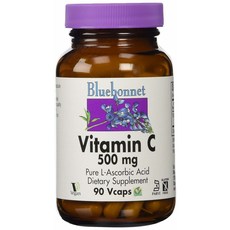 Bluebonnet 維他命C素食膠囊 500mg, 1個, 90 件