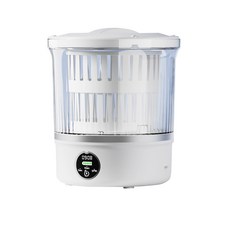 AMPM無線迷你洗脫衣機，無線便攜，一鍵操作，深層清潔，呵護衣物，節能省水, 白色, AP-P2