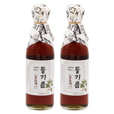 이장네 저온압착 참 고소한 통들기름100퍼센트_, 2개, 350ml