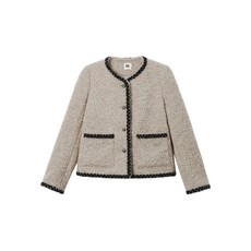 b+ab 콘트라스트 트리밍 버튼 재킷