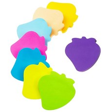 스티커 메모 560장 3 3 인치 곰 모양 셀프 스티커 메모 패드 컬러 스티커 메모 밝은 색상 홈 오피스 노트북용 셀프 스티커 패드 8가지 색상, 1 Strawberry X 560 Sheets(mixe